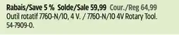 Canadian Tire 7760-N/10 4V Rotary Tool offer