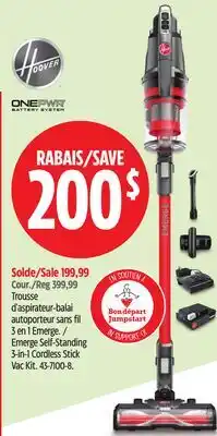 Canadian Tire Hoover Emerge Self-Standing 3-in-1 Cordless Stick Vac Kit offer