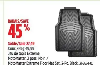 Canadian Tire MotoMaster Extreme Floor Mat Set, 2-Pc offer
