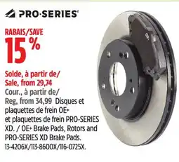 Canadian Tire PRO-SERIES OE+ Brake Pads offer