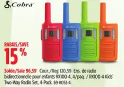 Canadian Tire Cobra Two-Way Radio Set offer