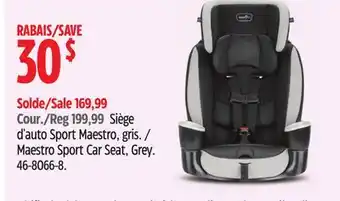 Canadian Tire Evenflo Maestro Sport Car Seat, Grey offer