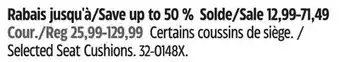 Canadian Tire AutoTrends Selected Seat Cushions offer