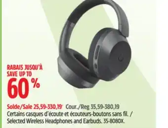 Canadian Tire JLab Selected Wireless Headphones and Earbuds offer