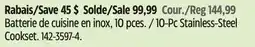 Canadian Tire 10-Pc Stainless-Steel Cookset offer