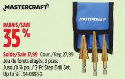 Canadian Tire Mastercraft 3-Pc Step Drill Set offer