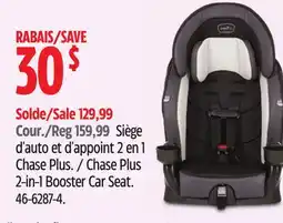 Canadian Tire Evenflo Chase Plus 2-in-1 Booster Car Seat offer