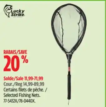 Canadian Tire Lucky-strike Selected Fishing Nets offer
