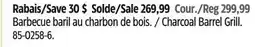Canadian Tire Charcoal Barrel Grill offer