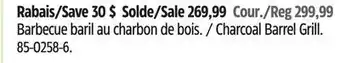 Canadian Tire Charcoal Barrel Grill offer