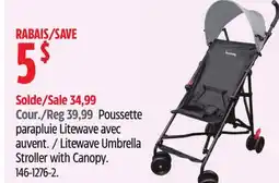 Canadian Tire Harmony Litewave Umbrella Stroller with Canopy offer