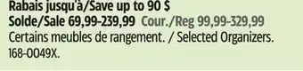 Canadian Tire CANVAS Selected Organizers offer