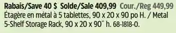 Canadian Tire Maximum Metal 5-Shelf Storage Rack offer
