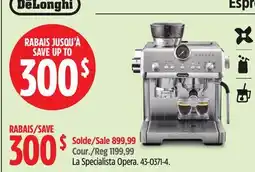 Canadian Tire Delonghi La Specialista Opera offer