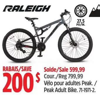 Canadian Tire Raleigh Peak Adult Bike offer