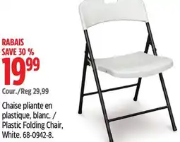 Canadian Tire For Living Plastic Folding Chair offer