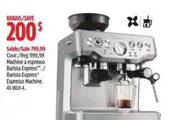 Canadian Tire Barista Express Espresso Machine offer