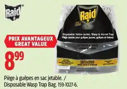 Canadian Tire Raid Disposable Wasp Trap Bag offer