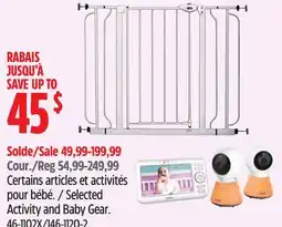 Canadian Tire Selected Activity and Baby Gear offer