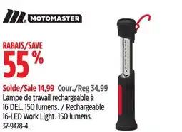 Canadian Tire Rechargeable 16-LED Work Light offer