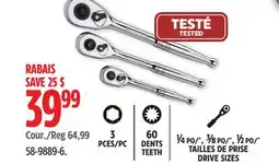 Canadian Tire Mastercraft DRIVE SIZES offer