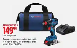 Canadian Tire Bosch 18V Brushless 1⁄4˝ and 1⁄2˝ Impact Driver offer