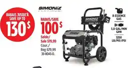 Canadian Tire 3,0 GAL/MIN GPM 3250 LB/PO2/PSI offer