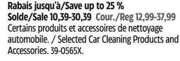 Canadian Tire Simoniz Selected Car Cleaning Products and Accessories offer