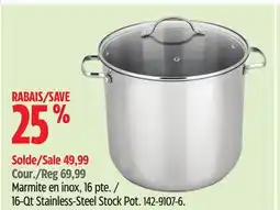 Canadian Tire MASTER Chef 16-Qt Stainless-Steel Stock Pot offer