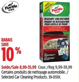 Canadian Tire Turtle Wax Selected Car Cleaning Products offer