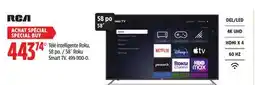 Canadian Tire RCA 58˝ Roku Smart TV offer
