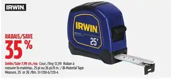Canadian Tire Bi-Material Tape Measure, 25´ or 26´/8m offer