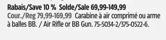 Canadian Tire Air Rifle or BB Gun offer