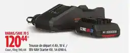 Canadian Tire Bosch 18V 4AH Starter Kit offer