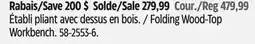 Canadian Tire Folding Wood-Top Workbench offer