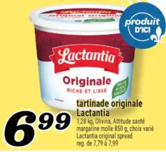 Marché Richelieu TARTINADE ORIGINALE LACTANTIA | LACTANTIA ORIGINAL SPREAD offer