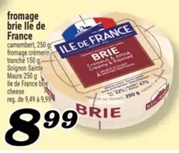 Marché Richelieu Fromage brie Ile de France | Ile de France brie cheese offer