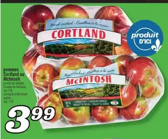 Marché Richelieu Pommes Cortland ou McIntosh | Cortland or McIntosh apples offer