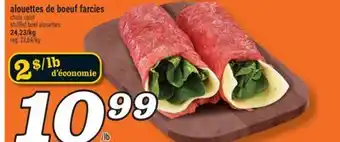 Marché Richelieu Alouettes de boeuf farcies | Stuffed beef alouettes offer