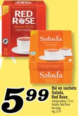 Marché Richelieu THÉ EN SACHETS SALADA, RED ROSE | SALADA, RED ROSE TEA BAGS offer