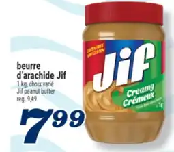 Marché Richelieu BEURRE D'ARACHIDE JIF | JIF PEANUT BUTTER offer