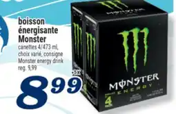 Marché Richelieu BOISSON ÉNERGISANTE MONSTER | MONSTER ENERGY DRINK offer