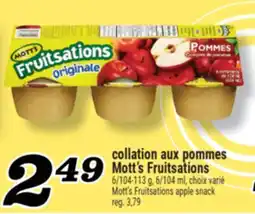 Marché Richelieu Collation aux pommes Mott's Fruitsations | Mott's Fruitsations apple snack offer