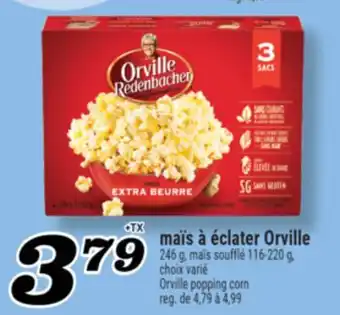 Marché Richelieu Maïs à éclater Orville | Orville popping corn offer
