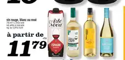 Marché Richelieu vin rouge, blanc ou rosé | red, white or rosé wine offer