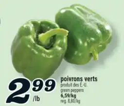 Marché Richelieu POIVRONS VERTS | GREEN PEPPERS offer