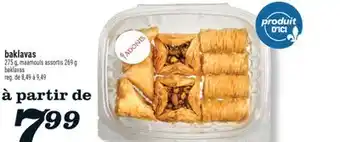 Marché Richelieu BAKLAVAS | BAKLAVAS offer