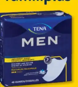 Familiprix Tena Men absorbent guard discreet and secure maximum absorbency 48un offer