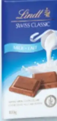 Familiprix Lindt Swiss Classic milk chocolate offer