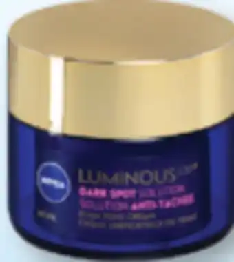 Familiprix Nivea Luminous 630 dark spot solution even tone cream 50ml offer